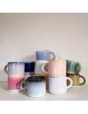 STUDIO ARHOJ chug mug tasse café thé céramique scandinave design danois mauve et rose